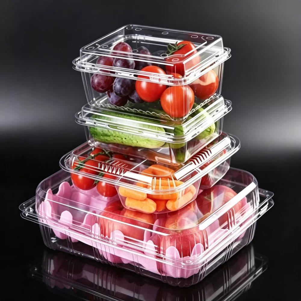 Caixa de frutas e vegetais frescos de qualidade alimentar PLA